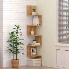 Полка угловая (ЛДСП Дуб крафт золотой) в Коротчаево - korotchaevo.mebel24.online | фото