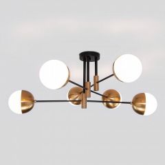 Потолочная люстра Eurosvet Nuvola 70129/6 латунь в Коротчаево - korotchaevo.mebel24.online | фото 2