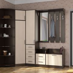 Прихожая ДИАНА-4 сек №29 (Венге/Дуб молочный) в Коротчаево - korotchaevo.mebel24.online | фото 3