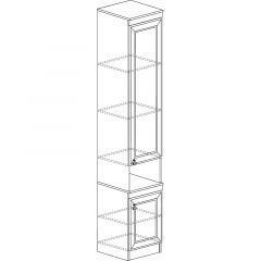 Шкаф многоцелевой №617 Инна Денвер темный в Коротчаево - korotchaevo.mebel24.online | фото 2