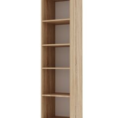 ИТАЛИЯ П-400 Пенал 2 дв. (Дуб сонома/Белый глянец) в Коротчаево - korotchaevo.mebel24.online | фото 2