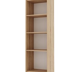 ИТАЛИЯ П-500 Пенал 1 дв. (Дуб сонома/Белый глянец) в Коротчаево - korotchaevo.mebel24.online | фото 2