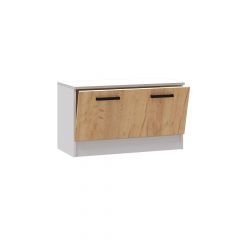 Прихожая Кевин Тумба 800 (Белый/Дуб крафт) в Коротчаево - korotchaevo.mebel24.online | фото 2