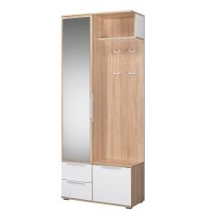 Прихожая Куба (модульная) Дуб Сонома/Белый премиум в Коротчаево - korotchaevo.mebel24.online | фото 19