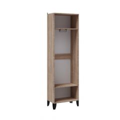 Прихожая Витра Шкаф платяной (Белый/Дуб сонома) в Коротчаево - korotchaevo.mebel24.online | фото 2