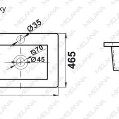 Раковина двойная MELANA MLN-2120XX в Коротчаево - korotchaevo.mebel24.online | фото 2