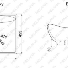 Раковина MELANA MLN-7211 в Коротчаево - korotchaevo.mebel24.online | фото 2