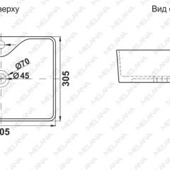 Раковина MELANA MLN-7291X в Коротчаево - korotchaevo.mebel24.online | фото 2
