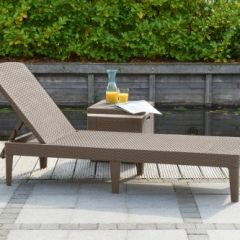 Шезлонг Джайпур (Jaipur Sun lounger) капучино в Коротчаево - korotchaevo.mebel24.online | фото 2