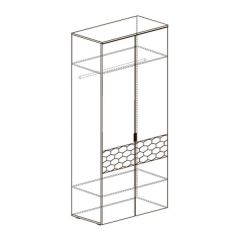 Шкаф 2-дверный Дели 70 в Коротчаево - korotchaevo.mebel24.online | фото 2