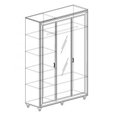 Шкаф 3-дверный с зеркалом №361 Афины в Коротчаево - korotchaevo.mebel24.online | фото 2