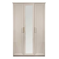 Шкаф 3-х ств с зеркалом Мокко (бежевый) в Коротчаево - korotchaevo.mebel24.online | фото 2