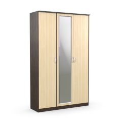 Шкаф 3-х створчатый Дуэт Люкс с зеркалом в Коротчаево - korotchaevo.mebel24.online | фото