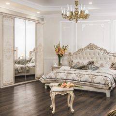 Шкаф 4-х створчатый (2+2) с Зеркалом Патрисия (крем) в Коротчаево - korotchaevo.mebel24.online | фото 3