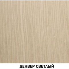 Шкаф для одежды №609 "Инна" Денвер светлый (*без полок) в Коротчаево - korotchaevo.mebel24.online | фото 2