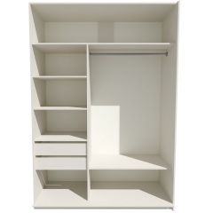 Шкаф-купе 1400 серии SOFT D6+D4+B2+PL2 (2 ящика+1штанга+1 полка) профиль «Капучино» в Коротчаево - korotchaevo.mebel24.online | фото 2