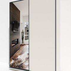 Шкаф-купе 1600 серии SOFT D1+D3+B2+PL1 (2 ящика+1штанга) профиль «Графит» в Коротчаево - korotchaevo.mebel24.online | фото 2
