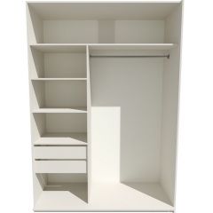 Шкаф-купе 1600 серии SOFT D1+D3+B2+PL1 (2 ящика+1штанга) профиль «Графит» в Коротчаево - korotchaevo.mebel24.online | фото 3