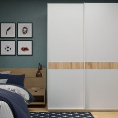 Шкаф-купе 1600 серии SOFT D6+D6+B2+PL3 (2 ящика+2штанги) профиль «Капучино» в Коротчаево - korotchaevo.mebel24.online | фото 5