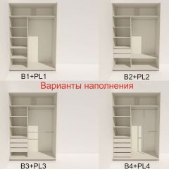 Шкаф-купе 1600 серии SOFT D8+D2+B2+PL4 (2 ящика+F обр.штанга) профиль «Капучино» в Коротчаево - korotchaevo.mebel24.online | фото 4
