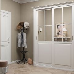 Шкаф-купе 1700 серии NEW CLASSIC K4+K4+B2+PL4 (2 ящика+F обр. штанга) профиль «Капучино» в Коротчаево - korotchaevo.mebel24.online | фото