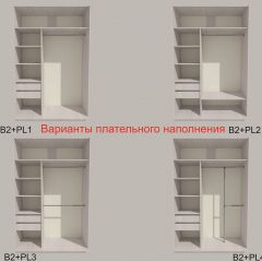 Шкаф-купе 1700 серии SILVER S3+S4+B2+PL4 (2 ящика+F обр.штанга) профиль «Серебро» в Коротчаево - korotchaevo.mebel24.online | фото 6