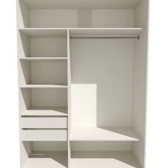 Шкаф-купе 1800 серии SOFT D6+D4+B2+PL2 (2 ящика+1штанга+1 полка) профиль «Капучино» в Коротчаево - korotchaevo.mebel24.online | фото 2