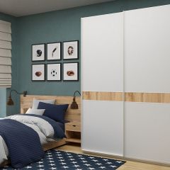 Шкаф-купе 1800 серии SOFT D6+D6+B2+PL3 (2 ящика+2штанги) профиль «Капучино» в Коротчаево - korotchaevo.mebel24.online | фото 5
