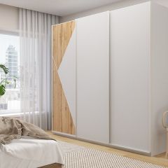 Шкаф-купе 2400 серии SOFT D7+D3+D3+B22+PL4 (по 2 ящика лев/прав+2штанги) профиль «Капучино» в Коротчаево - korotchaevo.mebel24.online | фото 5