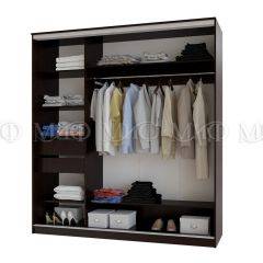 АЛЬЯНС Шкаф-купе (Дуб беленый, Венге) в Коротчаево - korotchaevo.mebel24.online | фото 3