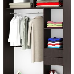 Шкаф-купе Бабочка 1.5 серия Альянс (Венге) в Коротчаево - korotchaevo.mebel24.online | фото 2