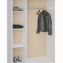 Шкаф-купе Бассо 1300 (Ясень Анкор светлый) в Коротчаево - korotchaevo.mebel24.online | фото 2