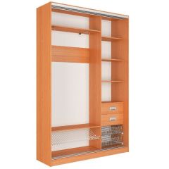 Шкаф-купе Джонни 1500 вариант 1 (ЛДСП/ЛДСП) в Коротчаево - korotchaevo.mebel24.online | фото 2