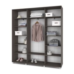 МАРТИН Шкаф-купе Анкор темный (2000*450)  М401 в Коротчаево - korotchaevo.mebel24.online | фото 2