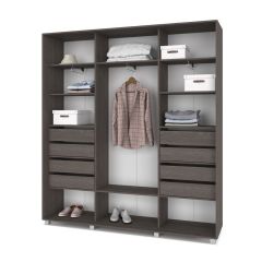 МАРТИН Шкаф-купе Анкор темный (2000*450)  М401 в Коротчаево - korotchaevo.mebel24.online | фото 4