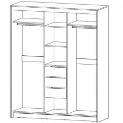 РИВЬЕРА Шкаф-купе 3х створчатый в Коротчаево - korotchaevo.mebel24.online | фото 2