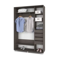 РОЛАНД Шкаф-купе с зеркалами Анкор темный (450*1400) Р443 в Коротчаево - korotchaevo.mebel24.online | фото 5