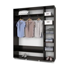 РОЛАНД Шкаф-купе с зеркалами Венге (450*1800) Р483 в Коротчаево - korotchaevo.mebel24.online | фото 2