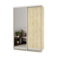 РОЛАНД Шкаф-купе с зеркалом Ирландский дуб (450*1500) Р452 в Коротчаево - korotchaevo.mebel24.online | фото 2