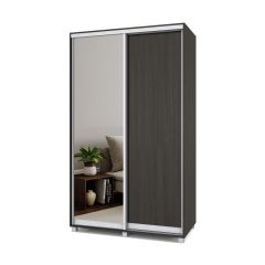 РОЛАНД Шкаф-купе с зеркалом Венге (450*1300) Р432 в Коротчаево - korotchaevo.mebel24.online | фото 2