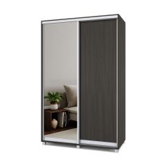 РОЛАНД Шкаф-купе с зеркалом Венге (450*1400) Р442 в Коротчаево - korotchaevo.mebel24.online | фото 2