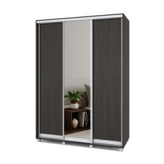 РОЛАНД Шкаф-купе с зеркалом Венге (600*1700) Р672 в Коротчаево - korotchaevo.mebel24.online | фото