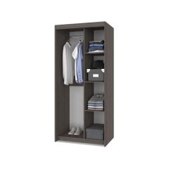 ТОМАС Шкаф-купе с зеркалом Анкор темный/светлый Т22 в Коротчаево - korotchaevo.mebel24.online | фото 2