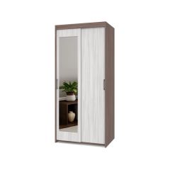 ТОМАС Шкаф-купе с зеркалом Шимо темный/светлый Т22 в Коротчаево - korotchaevo.mebel24.online | фото