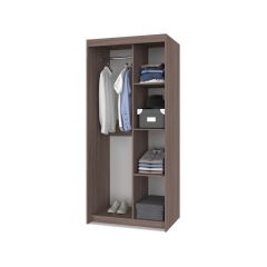 ТОМАС Шкаф-купе с зеркалом Шимо темный/светлый Т22 в Коротчаево - korotchaevo.mebel24.online | фото 2