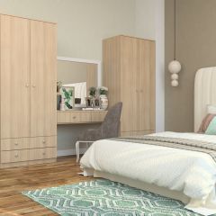 Шкаф Нина (М6) Ясень шимо светлый в Коротчаево - korotchaevo.mebel24.online | фото