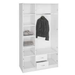 Шкаф Ронда ШК-3 с зеркалом (Белый) в Коротчаево - korotchaevo.mebel24.online | фото 2