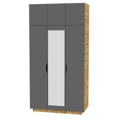 Шкаф с зеркалом "Аврора (H23_M)" в Коротчаево - korotchaevo.mebel24.online | фото 19