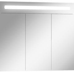 Шкаф-зеркало Аврора 80 с подсветкой LED Домино (DV8009HZ) в Коротчаево - korotchaevo.mebel24.online | фото