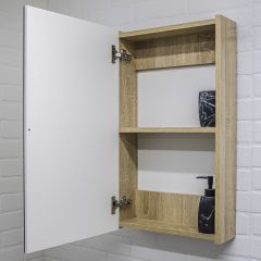Шкаф-зеркало Мечта 50 Дуб сонома АЙСБЕРГ (DM2318HZ) в Коротчаево - korotchaevo.mebel24.online | фото 4